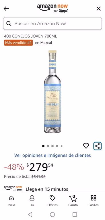 400 conejos Amazon now