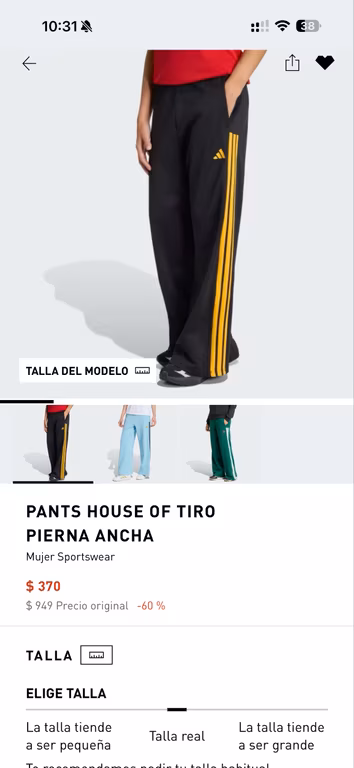 Adidas: Pants para hombre y mujer desde el 30% hasta el 60% de descuento | Ejemplo: Pants House of Tiro Pierna Ancha