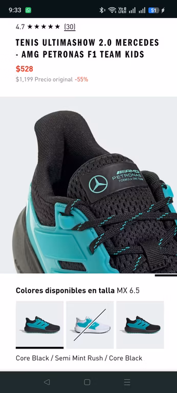 Adidas: Tenis Adidas Ultimashow Mercedes Talla 26.5