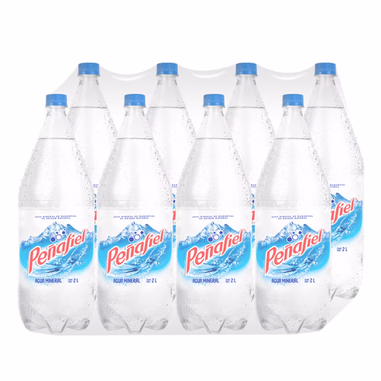 Amazom: Peñafiel, Agua Mineral 2 L, Botella Pet (8 pack) precio c/u comprando 3