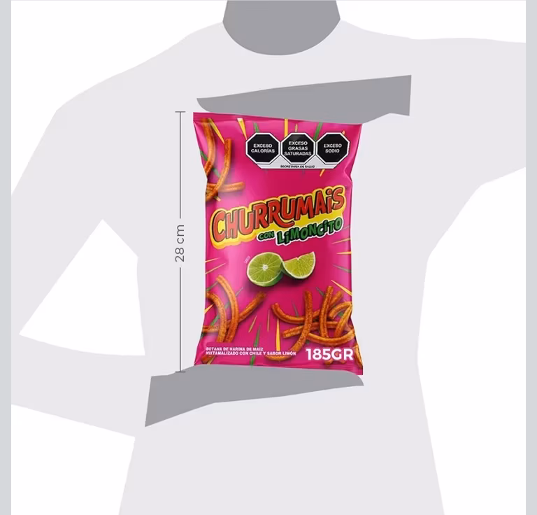 Amazon: $29 -185g ||| 4x3 ||| Churrumais con Limoncito Sabor a Chile y Limón Botana 185 g
