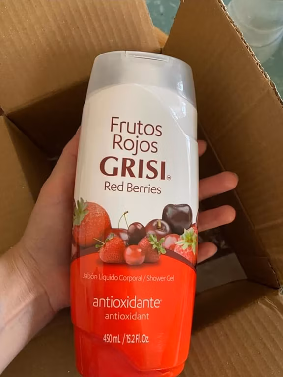 Amazon: $37 || Comprando 2 + PyA || Grisi Shower Gel Frutos Rojos | Jabón líquido Corporal, fórmula antioxidante, 450 ml