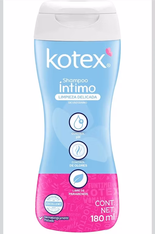 Amazon: $37 ||| Shampoo Íntimo Kotex Protección Avanzada Limpieza Delicada de Uso Diario 180 ml