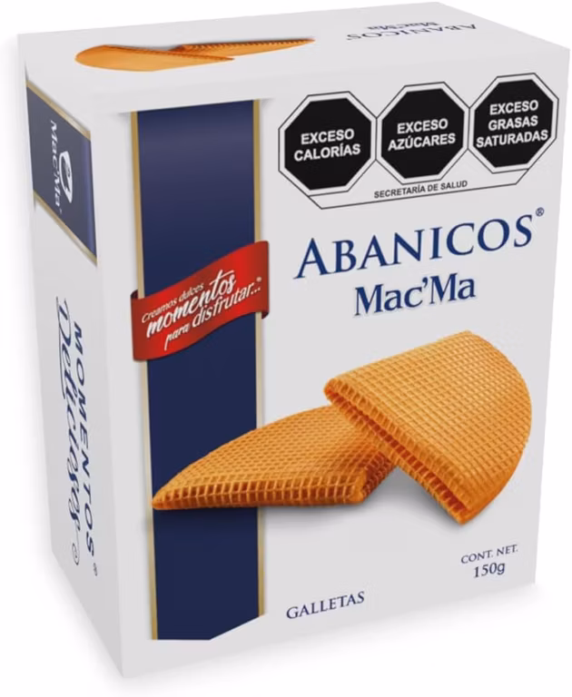 Amazon: 3x2 en Mac´Ma Galletas Abanico 150 g ($28.6 c/u comprando 3)