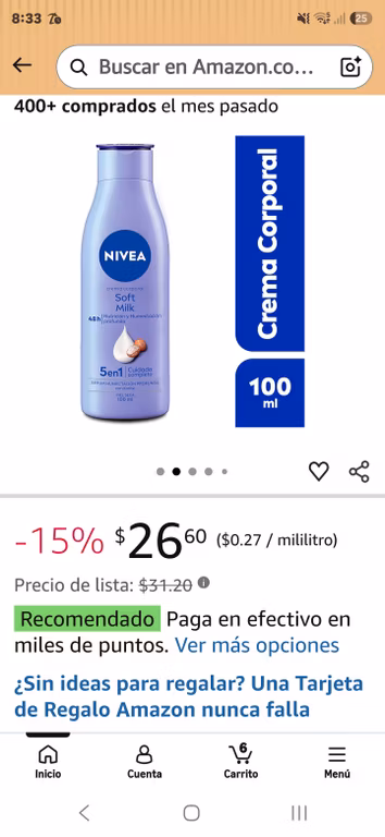 Amazon: (3×2) NIVEA Body Crema Corporal humectante Soft Milk (100 ml), 48 horas de Humectación y Suavidad Profunda con manteca de Karité