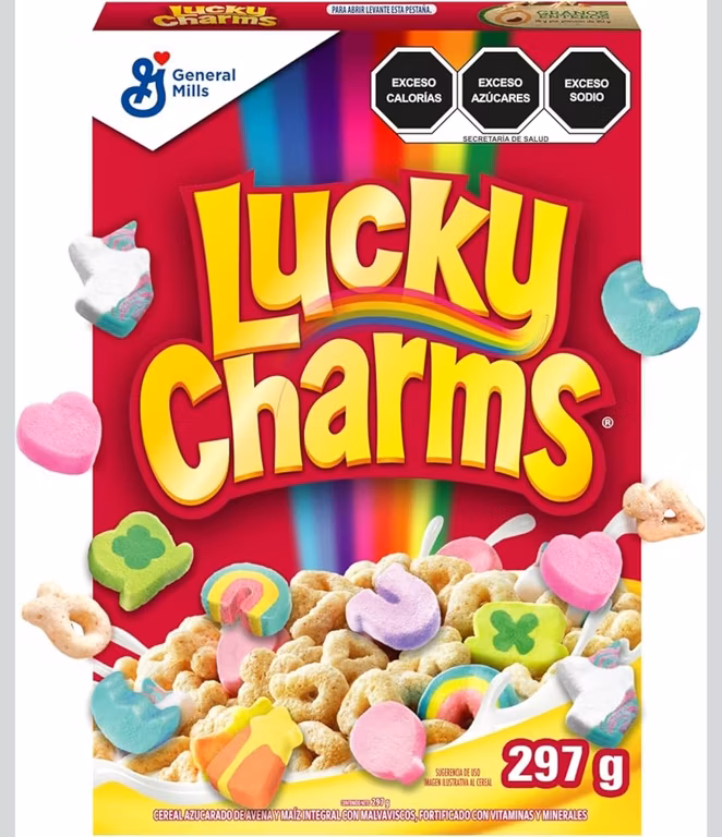 Amazon: $50 | 3x2| Cereal Nestlé Lucky Charms de Avena y Maíz con Malvaviscos Caja de 297g