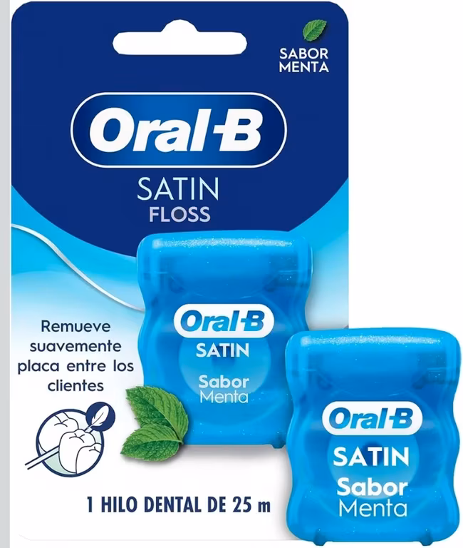 Amazon: $50 Oral-B Hilo Dental Satin Floss Sabor Menta /// 3x2 precio c/u comprando 3