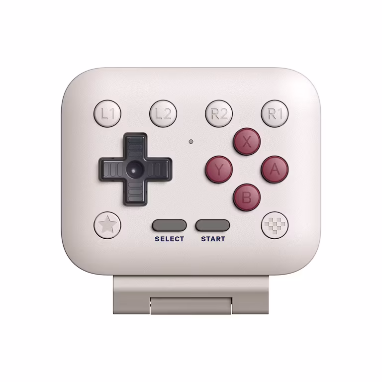 Amazon: 8BitDo FlipPad - Controlador móvil para juegos para iPhone y Android, gamepad USB-C, edición clásica Hombres G