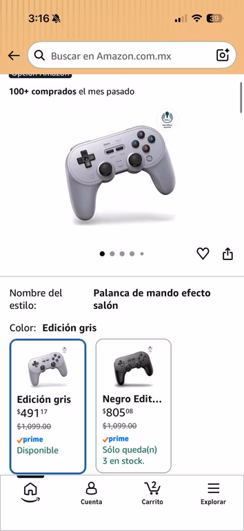 AMAZON 8Bitdo Pro 2 Bluetooth Controller for Switch/Switch 2, Hall Effect Joysticks, 2 Pro Back Paddle Buttons, Wireless Gaming Controller