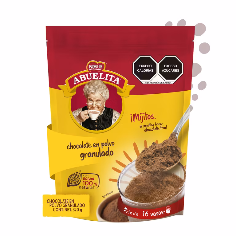 AMAZON: Abuelita Chocolate en Polvo Chocolate Granulado bolsa resellable de 320g