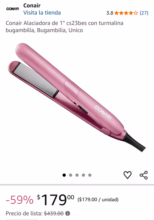 Amazon: ALACIADORA TURMALINA CONAIR