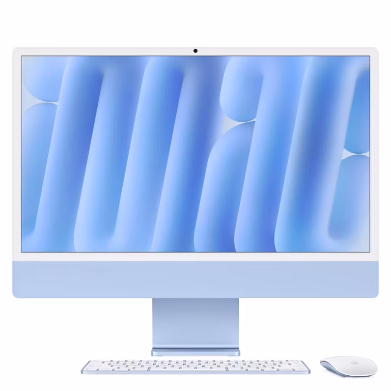 Amazon Apple 2024 iMac (de 24 Pulgadas, Chip M4 de Apple con CPU de 10 núcleos y GPU de 10 núcleos, 16GB Memoria unificada, 512 GB) - Azul