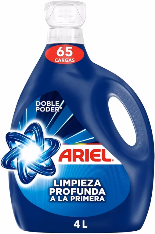 Amazon: Ariel Detergente Líquido Limpieza Profunda A La Primera Jabón Líquido Para Ropa, 4L
