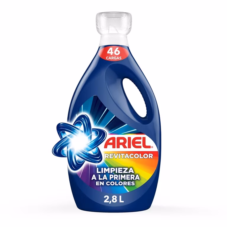 Amazon: Ariel Detergente Líquido Revitacolor 2.8L | Planea y Ahorra
