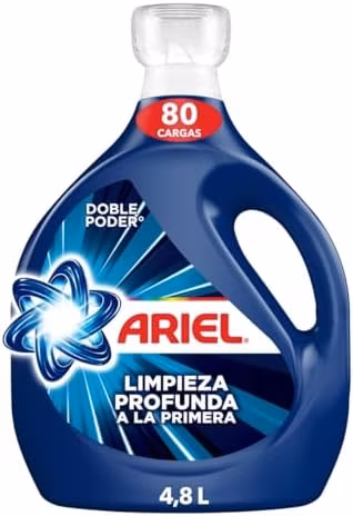 Amazon: Ariel Limpieza Profunda a la Primera Jabón Líquido para Ropa, 4.8L