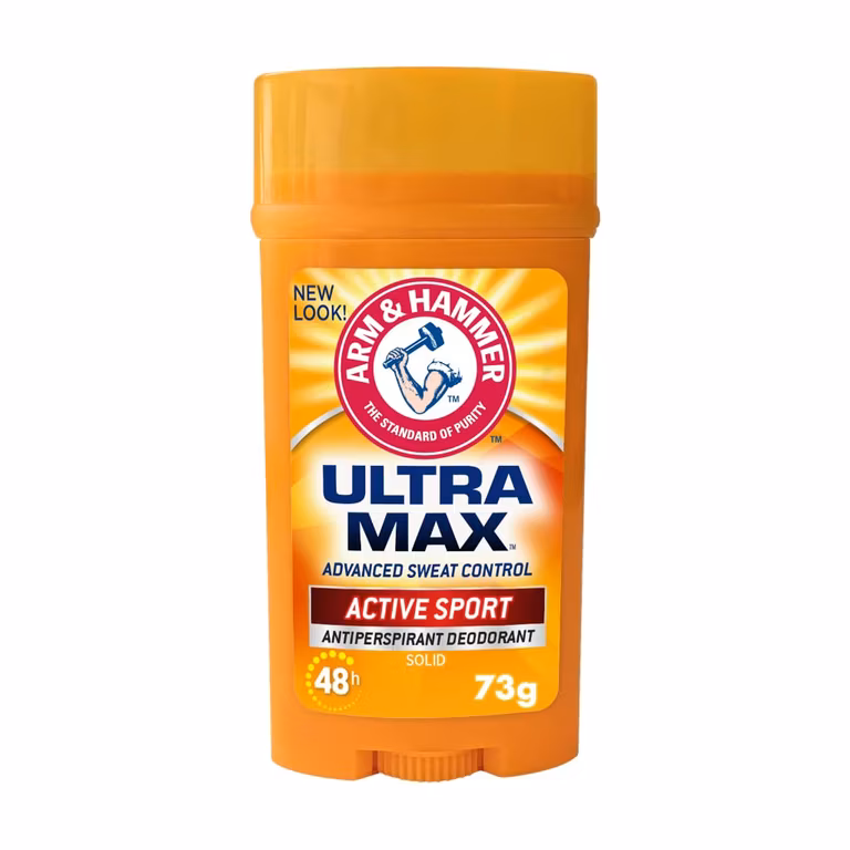 AMAZON: Arm & Hammer Antitranspirante Ultra Max Active Sport, Protección Máxima por 48 horas, 73 gr. (Planea y Ahorra)