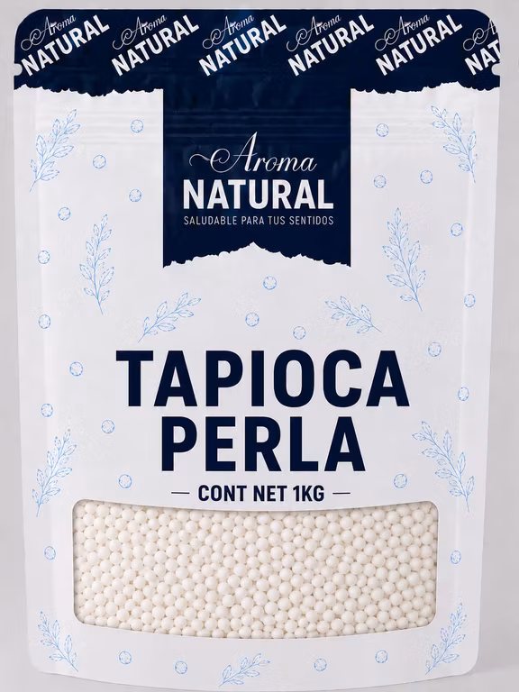 AMAZON: Aroma Natural | Tapioca Perla 1 kg, Vegana | Para Bubble Tea, Postres y Bebidas