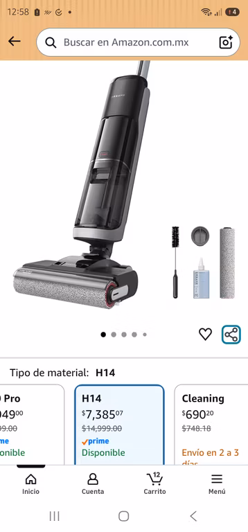 Amazon: Aspiradora humedo/seco dreame h14