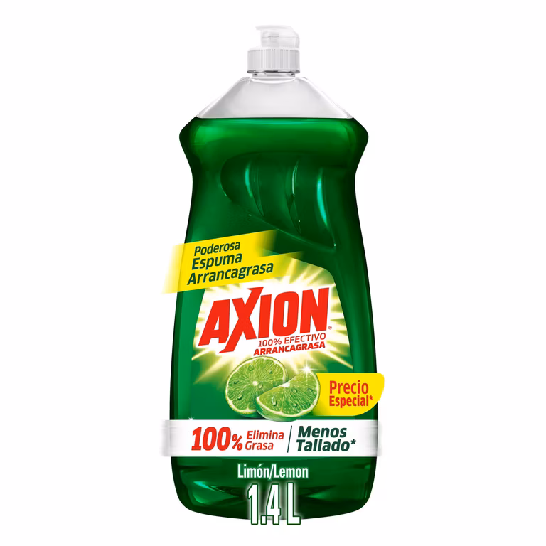 AMAZON: Axion Lavatrastes Líquido Limón 1.4 L. (Planea y Ahorra) al 3x2 | $34 c/u comprando 3 piezas