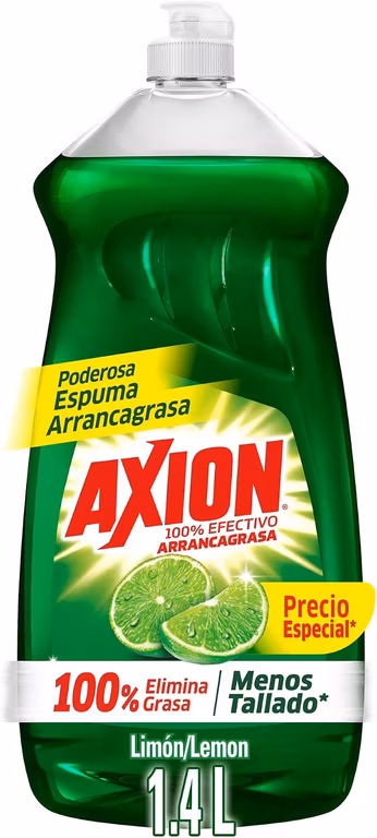 Amazon: 2 Axion Lavatrastes Líquido Limón 100% Efectivo Arrancagrasa 1.4 Lt