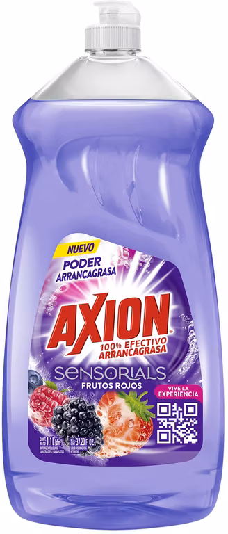 AMAZON: Axion Lavatrastes Líquido Sensorials Frutos Rojos 1.1L (Planea y Ahorra)