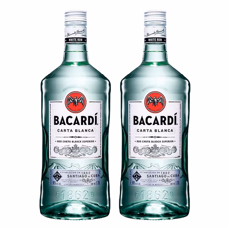 Amazon: Bacardi Spirits Carta Blanca Bipack 1750 ml . - Cupon de Vendedor