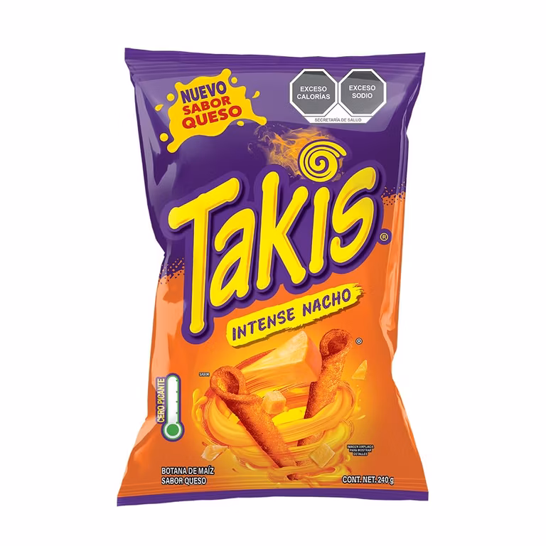 AMAZON: Barcel Takis Intense Nacho Botana de Maíz 240g, (3x2 precio C/U)