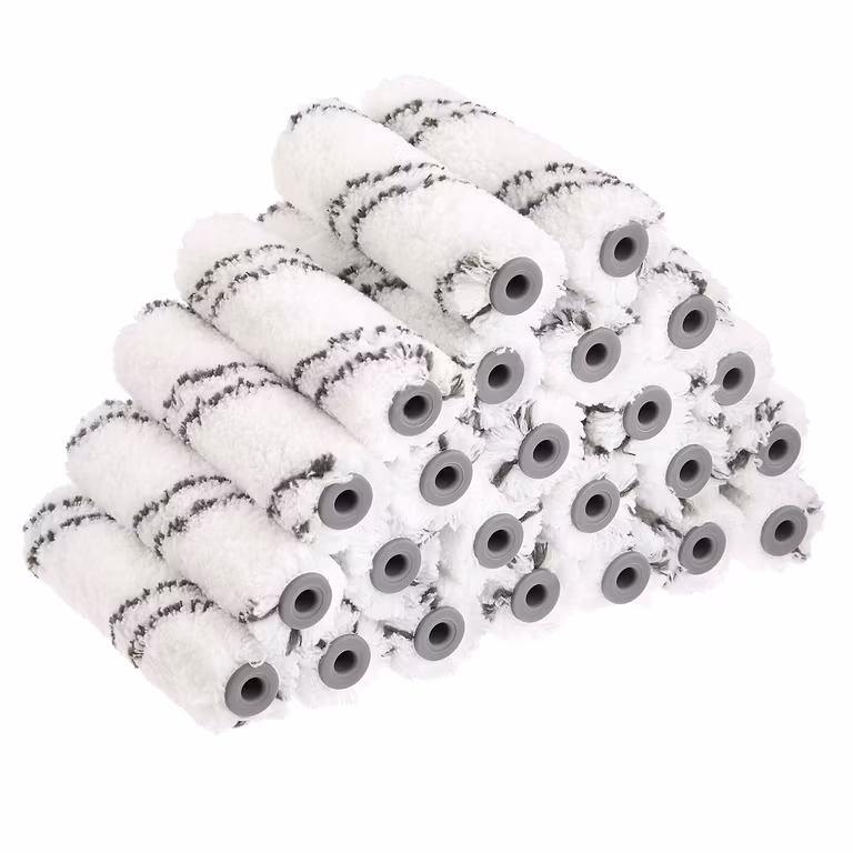 Amazon Basics - Cubiertas de rodillo de pintura de microfibra de 10.16 cm, paquete de 24
