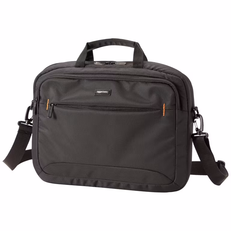 Amazon Basics - Mochila de transporte para ordenador portátil y tableta de 39.6cm, + 90 días gratis de Amazon Music - Oferta Prime