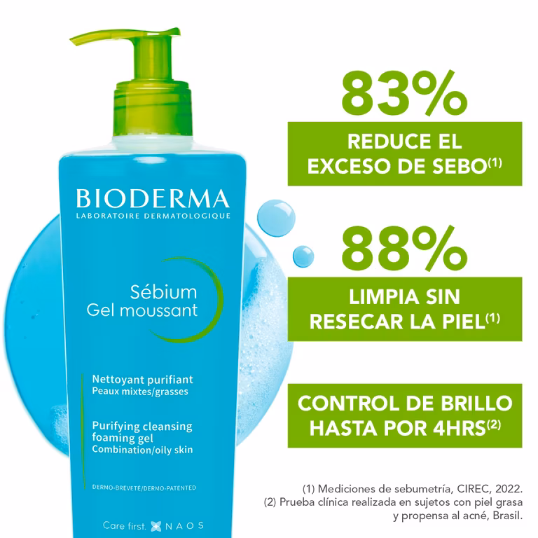 AMAZON: BIODERMA, Sébium Gel Moussant, Limpiador Facial Menos Imperfecciones, Piel Grasa, Suave y sin Resecar, 500ML (Planea y Ahorra)