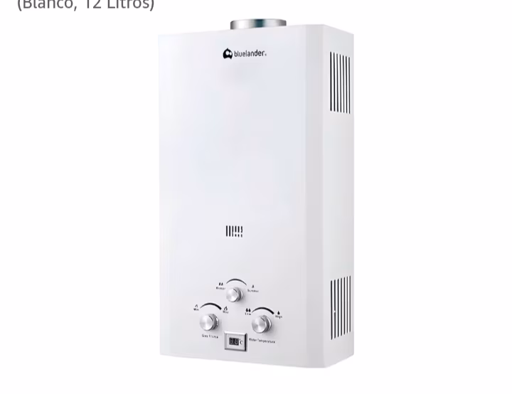 Amazon: Bluelander Calentador de Agua de Gas LP para Hogar