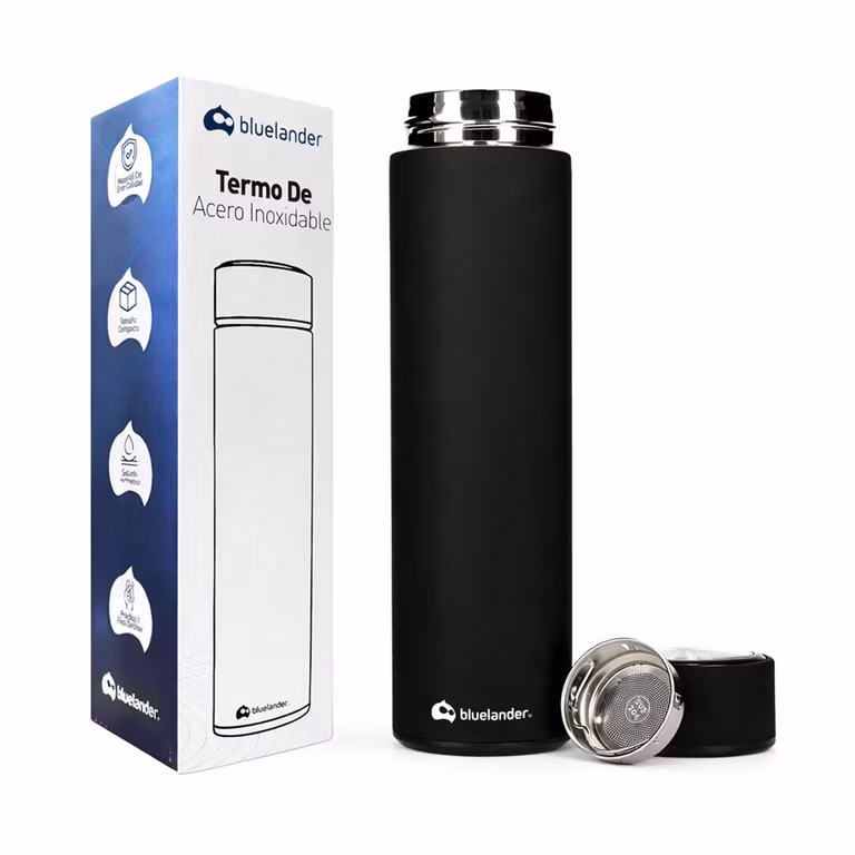 Amazon: Bluelander Termo Acero Inoxidable 500 ml a Prueba de Fugas, Termo Para Café, Termo Infusor