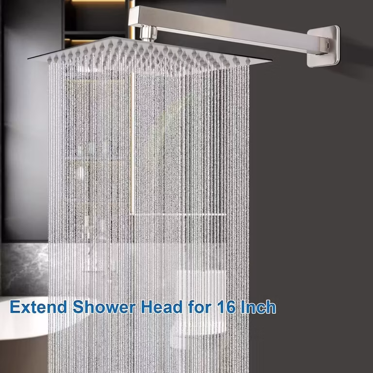 Amazon: Brazo de Ducha, Brazo de Regadera Acero Inoxidable, Brazo de Extensión de Ducha de Acero Inoxidable 40 cm,Fácil instalación