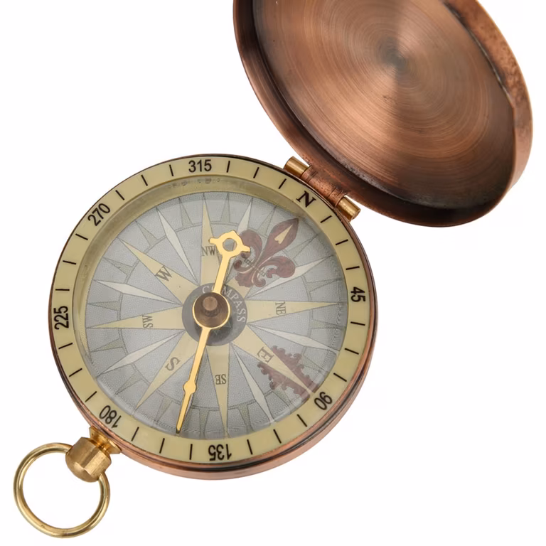 AMAZON: Brújula de Reloj de Bolsillo Vintage Portátil