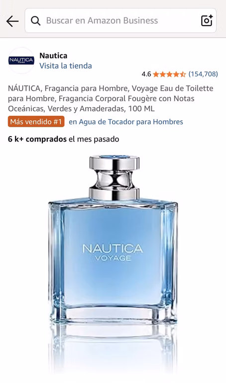 Amazon Business: Perfume Nautica Voyage 100ml