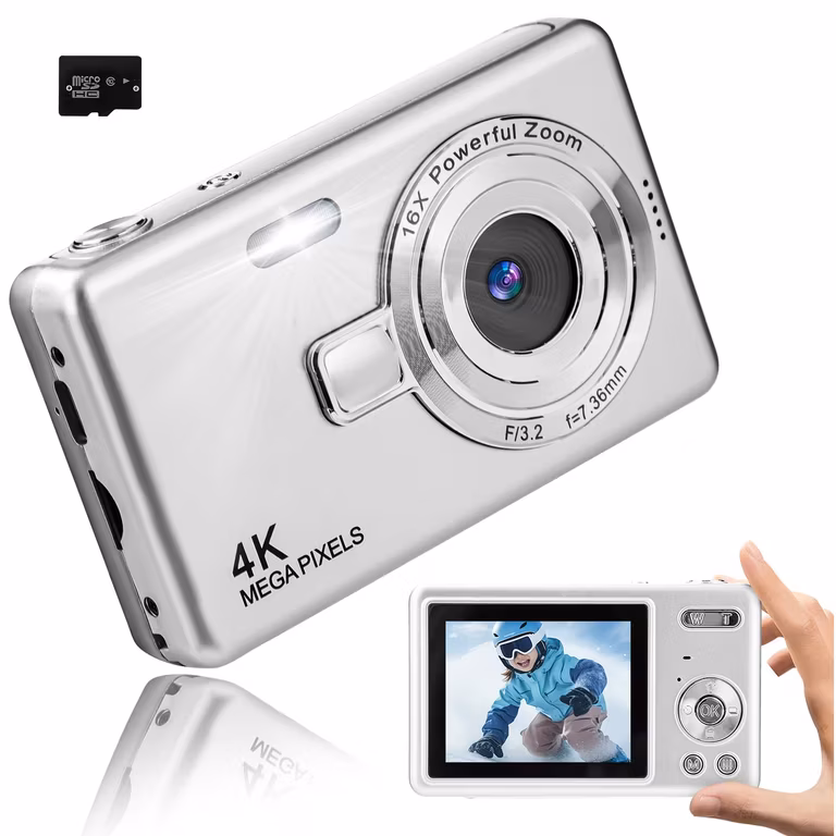 Amazon: Cámara Digital HD 1080P Vlogging, Camara Fotografica con Tarjeta 32GB