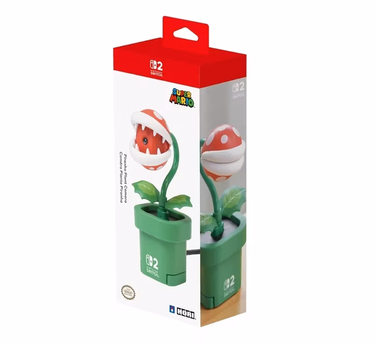 Amazon- Cámara de la Planta Piraña para Nintendo Switch 2 + Balón amazon gratis