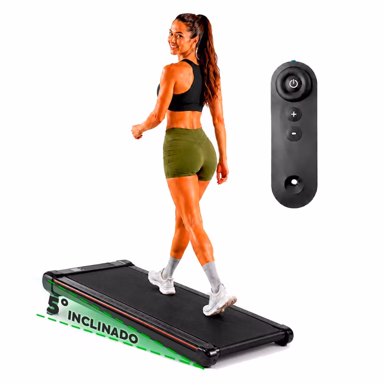 Amazon: Caminadora Eléctrica Portátil con Inclinación para Ejercicio en Casa, Walking Pad Compacta para Escritorio, Máquina Deportiva