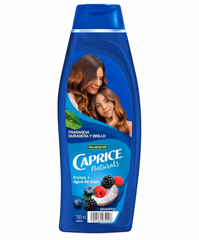 Amazon: Caprice Shampoo Naturals Frutos Rojos y Agua de Coco 760 ml | Precio comprando 3 | Planea y Ahorra