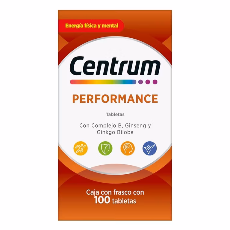 AMAZON: Centrum Multivitamínico Performance con Magnesio, Vitamina C, Vitamina D y Zinc 100 Tabletas (Planea y Ahorra)