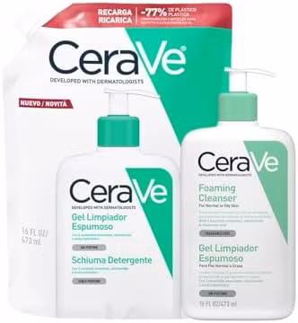 Amazon: CeraVe Refill Gel Espumoso 16oz
