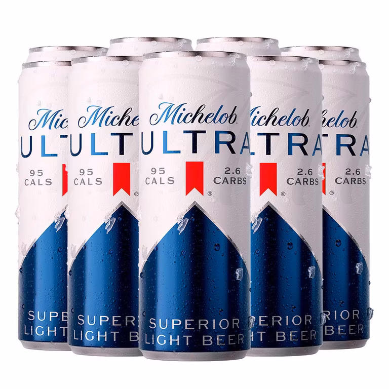 Amazon: Cerveza Michelob Ultra 24 Latas de 355ml, 95 Calorías por envase, Cerveza Lager Premium. - Oferta Prime Day