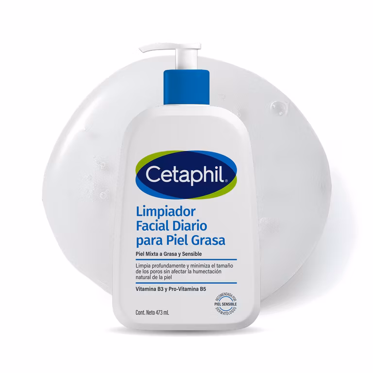 Amazon: Cetaphil Gel Limpiador Facial Diario Piel Mixta y Grasa Niacinamida 473 ml | Planea y Ahorra