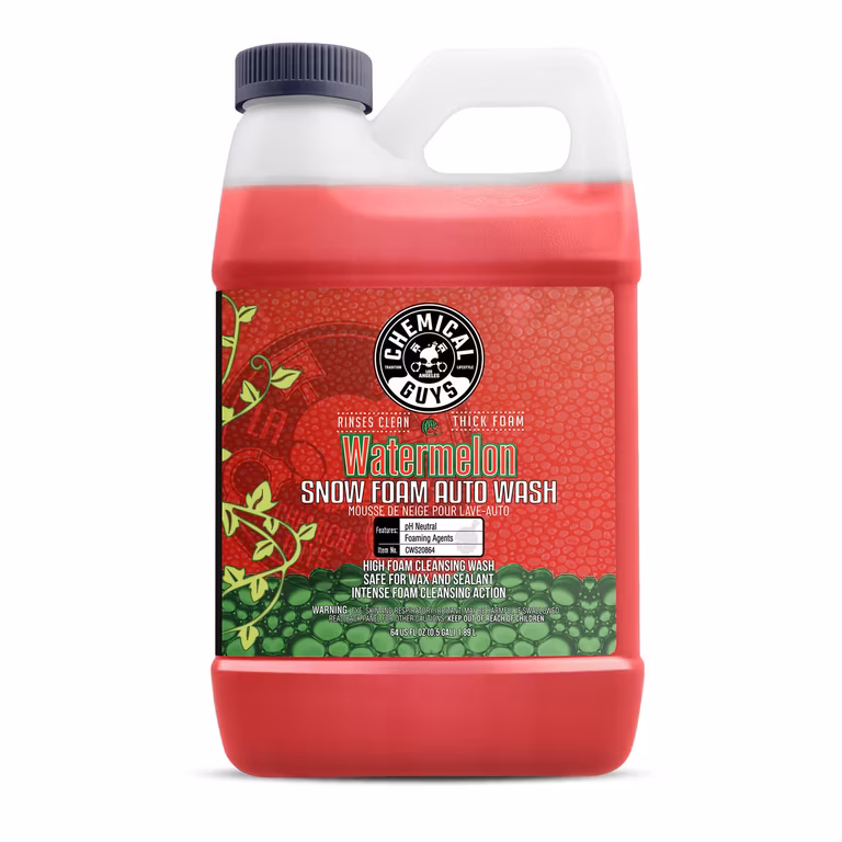 Amazon: Chemical Guys CWS20864SW Jabón Espuma Sandía Lavado Autos 64oz Sin Color para Coches Camiones Motocicletas Vehículos