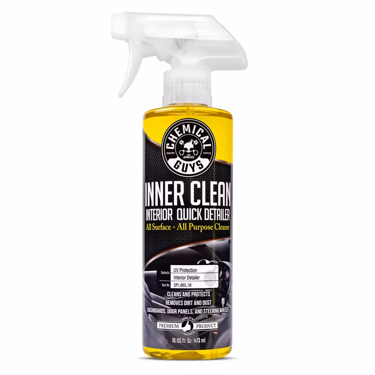 Amazon: Chemical Guys Limpiador y Protector de Interiores InnerClean Para Autos, Motos ,Etc, Amarillo, 16 oz