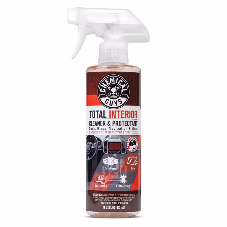 Amazon: Chemical Guys Limpiador y Protector Total Interior, 473ml, Aroma Cereza Negra