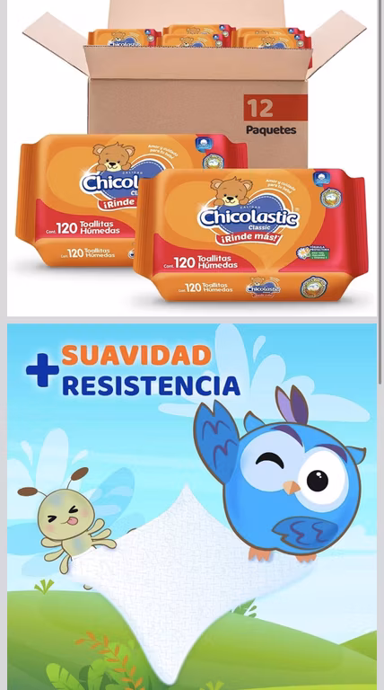 Amazon: Chicolastic Classic, Toallas Húmedas para Bebé, 1440 Toallas