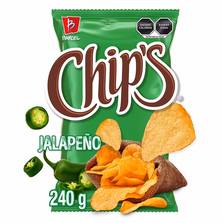 Amazon: Chips Snack de Papas Fritas Sabor Jalapeño 240g | Cupon de Vendedor | $39 c/u comprando 10 bolsas