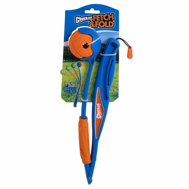 AMAZON: Chuckit! Fetch & Fold Mini Lanzador de Bolas para Perros de 18 m