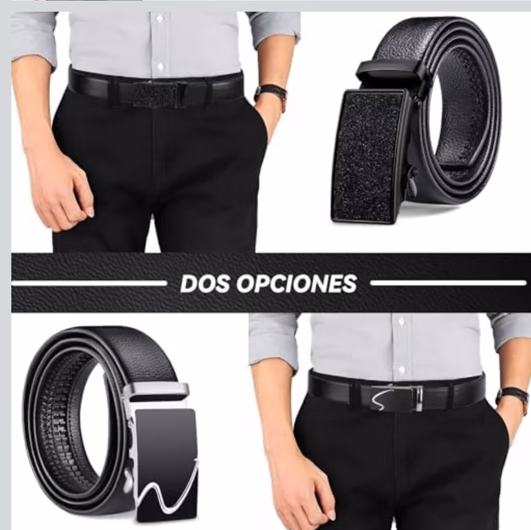 Amazon: Cinturon Hebilla Automatica, 2pcs